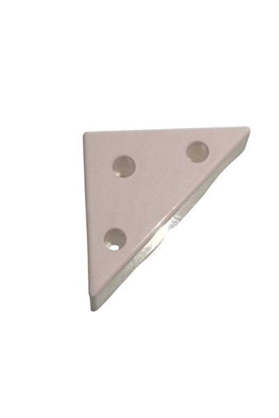 Adilon Triunghi, Picior de Mobilier Piramidal 3 Cm Alb