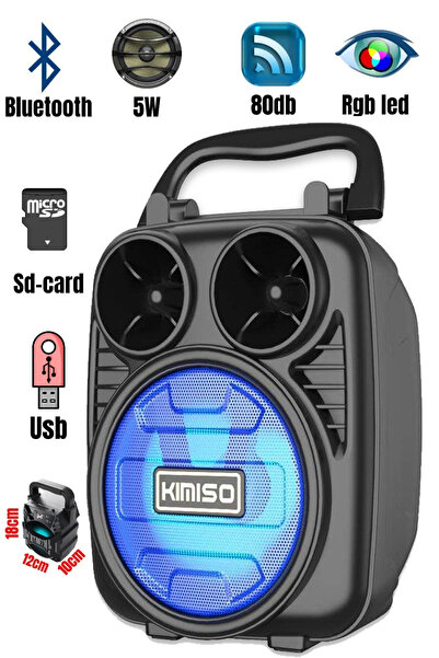 inteknoloji Pl-4512 Bt Usb Sd 3 Inç Bluetooth Rgb Işıklı Taşınabilir Hoparlör