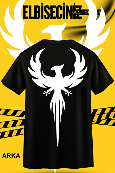 VİZYON İKRA Μπλουζάκι/Τι-σερτ Unisex με στάμπα Αγαλματίδιο του Φοίνικα μπροστ...