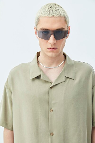 VAMOSCLO Basic Oversize Linen Suit Khaki