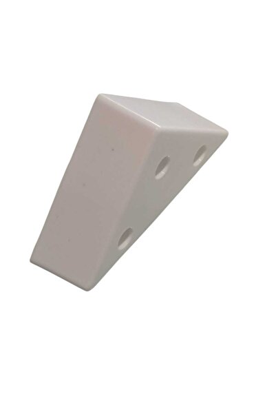 Adilon Triunghi, Picior de Mobilier Piramidal 3 Cm Alb