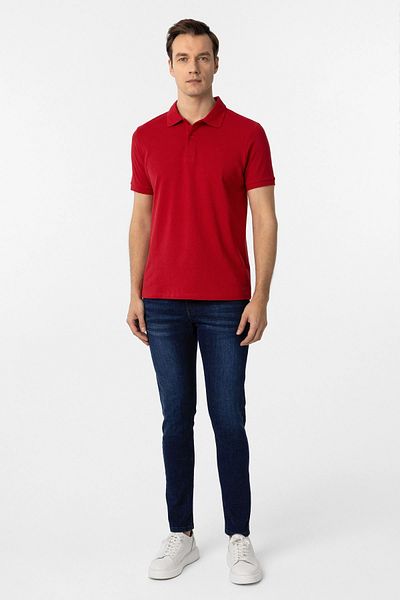 SÜVARİ Süvari Slim Fit Cotton Non-Shrink Fabric Polo Neck T-Shirt