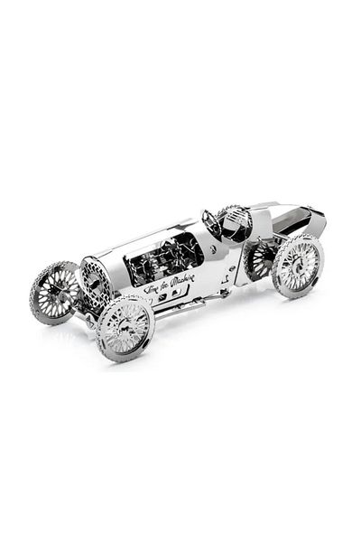 Time for Machine 3D Mechanical Puzzle, Vintage Race Car Silver Bullet, Metal, Time for Machine, 97 pieces