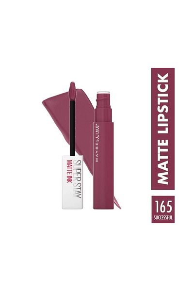 LEADING LINES Maybelline New York Ink Matte Superstay Liquid Lipstick - Pink Edition, 165 Success