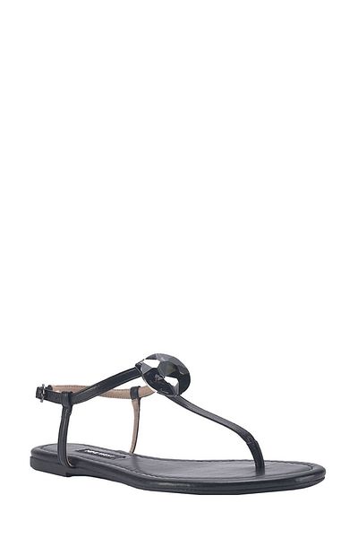 Nine West ARTEMIS 3FX - Sandale plate pentru femei negre