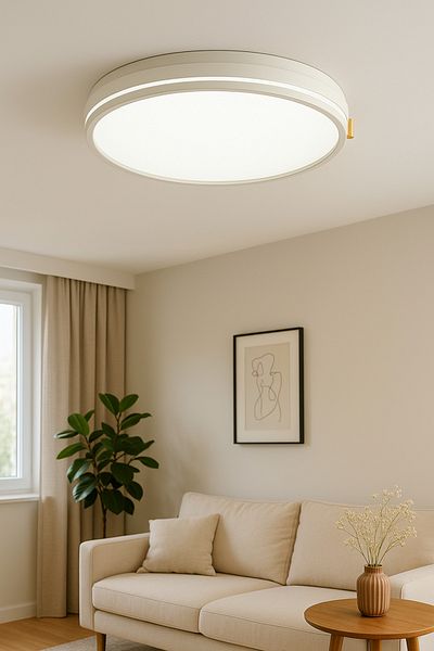 Lambadar Xigenon Model Special Design 42 cm Large Size Modern 3 Colors (White-Daylight-Yellow) Plafonier Led Chandelier
