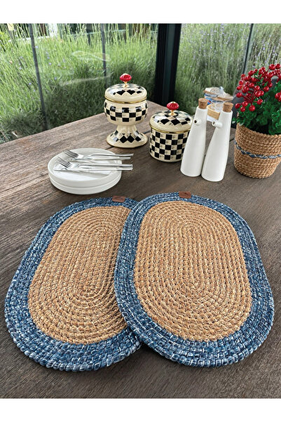 home inn Bohemian Style 2-Piece Natural Rope American Tablecloth – Wicker Loo...