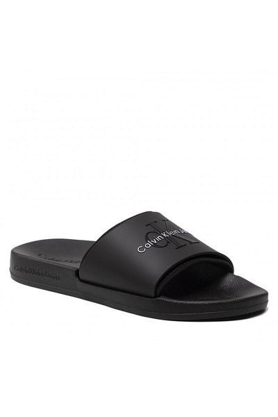 Calvin Klein شبشب أسود بشعار رجالي