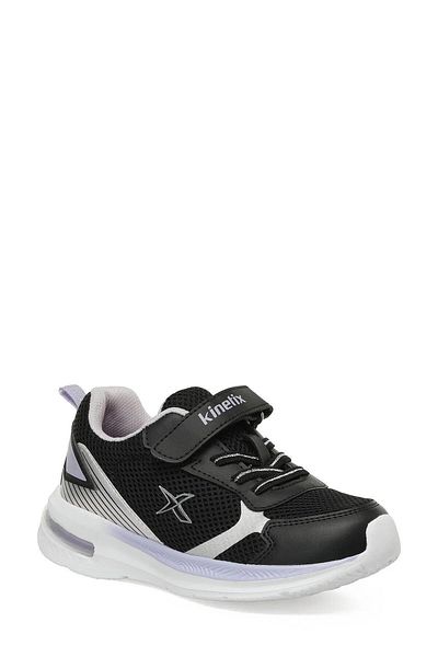 Kinetix Loks Tx Fx Black-Lilac-White Girl's Sports Shoes