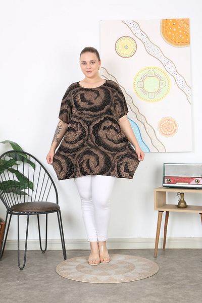 XL Modam Women's Digital Looked Large Size Tunic