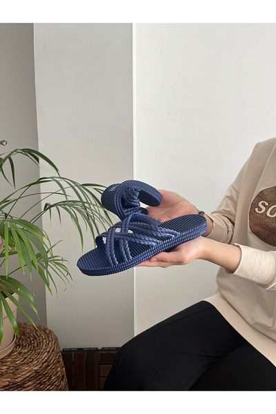 Behtah Kundura Soft Flexible Airblow Bathroom Balcony Beach Street Slippers with Non-Slip Sole