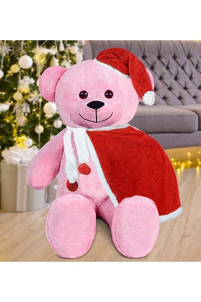 Özgüner Oyuncak 100 Cm Santa Claus Teddy Bear with Cloak New Year, Christmas Gift