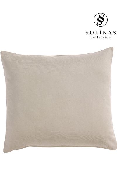 Solinas Collection Husă de pernă Dalya din țesătură tip fagure - piatră
