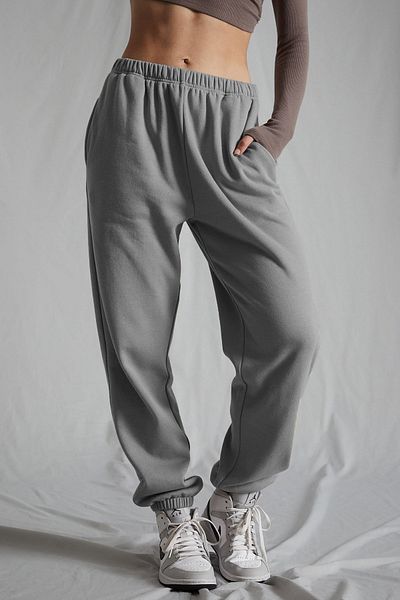 Madmext Übergroße Jogginghose für Damen mit elastischem Bund in Grau MG1235