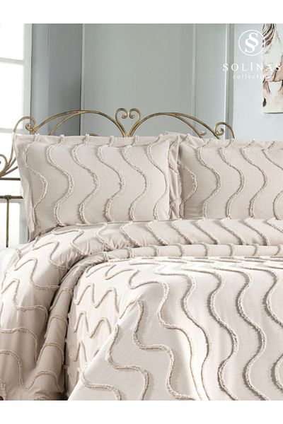Solinas Collection Neva Double Thin Pique Mink Bedspread