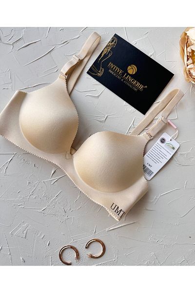İntive Lingerie Angelina Push-up Χωρίς Σουτιέν Χωρίς Ραφή με λαιμόκοψη V Εισαγόμενο Ποιότητα Μονόχρωμο Σουτιέν χωρίς ουρά