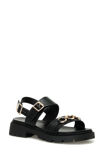 Nine West Moniw 4Fx Women's Black Flat Sandals