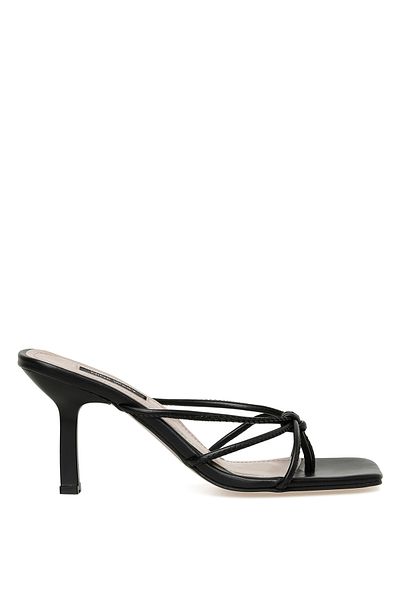 Nine West شبشب بكعب نسائي أسود من Millenio 3fx