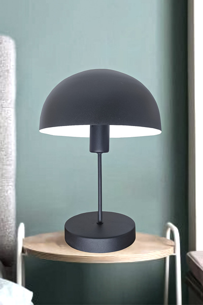 Fer Avize Venetian Mushroom Metal Hat Lampshade Modern Design Wired Table Lamp Night Light