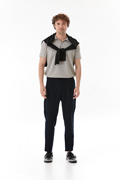 Fulla Moda Beli Lastikli Bağlamalı Regular Fit Pantolon