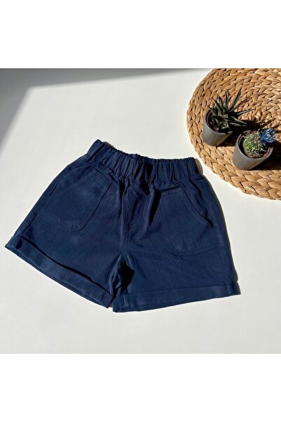 NOBLEKIDS Navy Blue Girls' Shorts