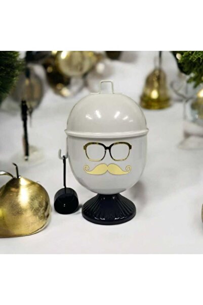 DECOOR MALL Metal Kapaklı Ve Ölçekli Deterjan Kutusu 2 Litre Kapasiteli (litre) Deterjanlık