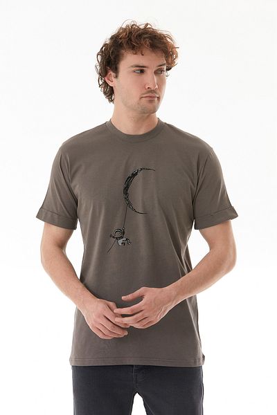 Fulla Moda Astronaut Printed Crew Neck T-Shirt