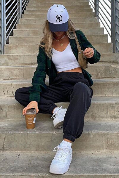 Madmext Mad Girls Μαύρη γυναικεία φόρμα Mg290