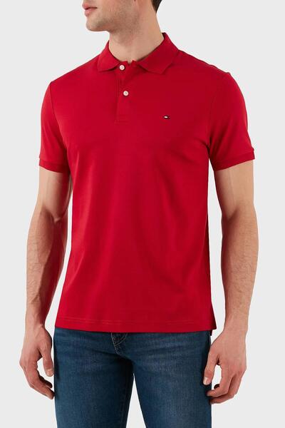 Tommy Hilfiger 100% Cotton Regular Fit Buttoned Polo Neck t Shirt Men Polo Neck t Shirt Mw0Mw39994