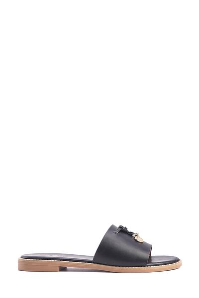 Nine West WOLLOn 4FX - Black Women's Slippers
