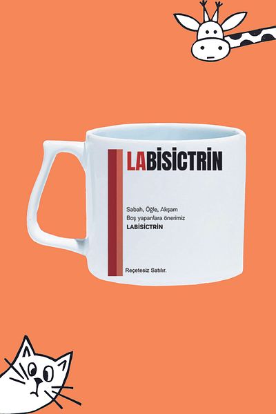Olympus plus We Recommend to Those Who Do Nothing in the Morning, Noon, Evening, Labictrin Design Printed Luxury Mug Bar Cup