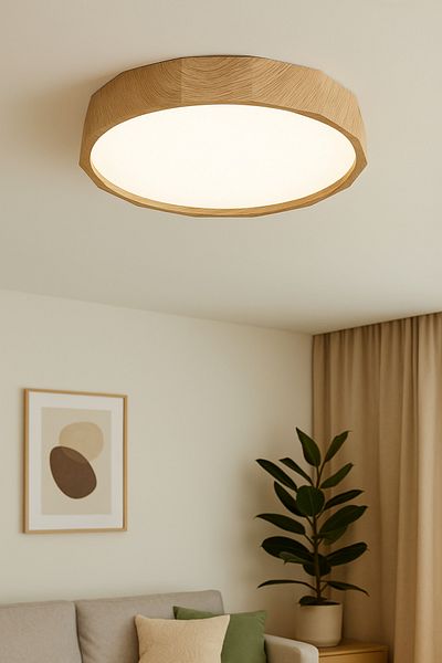 Lambadar Edana Model Special Design 42 cm Large Size Modern 3 Colors (White-Daylight-Yellow) Plafonier Led Chandelier