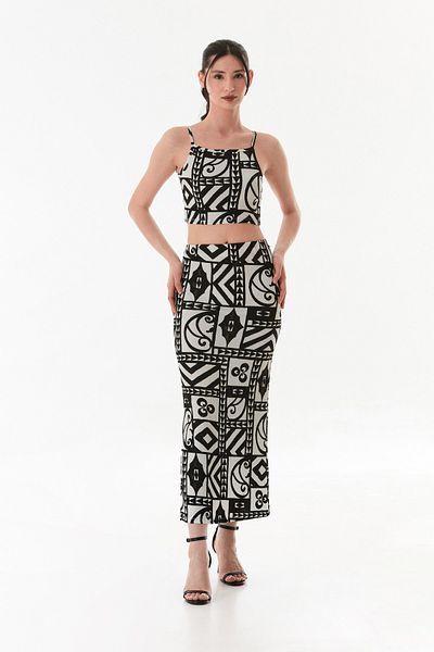 Fulla Moda Set de 2 piese cu model din stofă Bürümcük