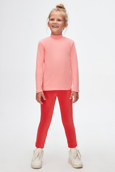 LOVETTI Winter Salmon Basic - Μισό TurtlenecK, μακρυμάνικο μπλουζάκι για κορίτσι