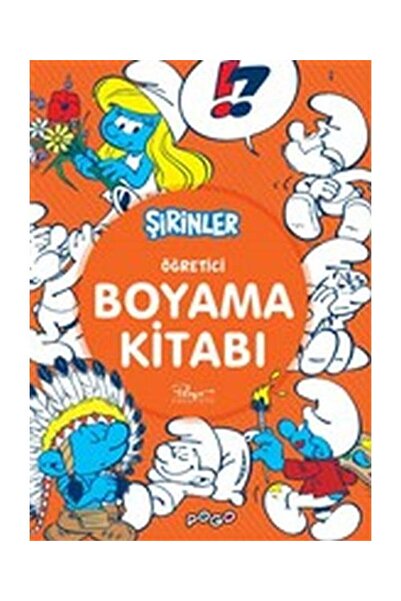 Pogo Çocuk Öğretici Boyama Kitabı Şirinler / / Kolektif