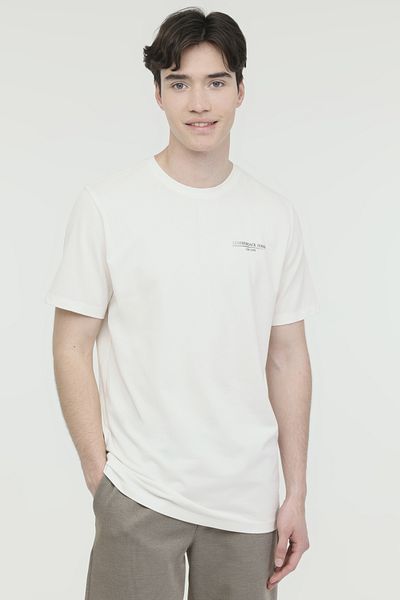lumberjack Ανδρικό T-shirt με κοντό μανίκι - ML LEAN 11ITL1112 4FX Off White