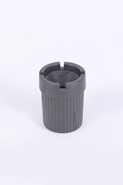 Jusso Modern Stylish Odorless Ashtray (Buy 3 Get 1) Plastic Gray Round Tr