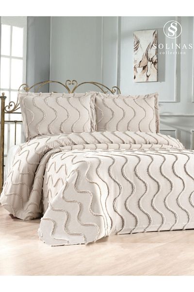 Solinas Collection Neva Double Thin Pique Mink Bedspread