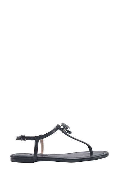 Nine West ARTEMIS 3FX - Sandale plate pentru femei negre