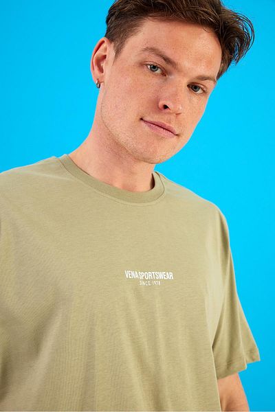 VENA Tricou pentru bărbați cu imprimeu Vena Sports - Island Tea Crew Deck, Regular Fit
