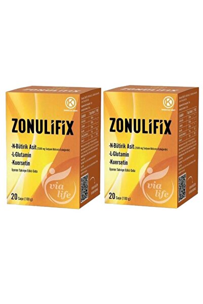 Kuazar İlaç Zonulifix N-Bütirik Asit, L-Glutamin, Kuersetin 20 Şase - 2'li