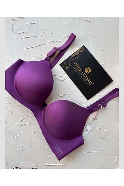 İntive Lingerie Angelina Push-up Χωρίς Σουτιέν Χωρίς Ραφή με λαιμόκοψη V Εισαγόμενο Ποιότητα Μονόχρωμο Σουτιέν χωρίς ουρά