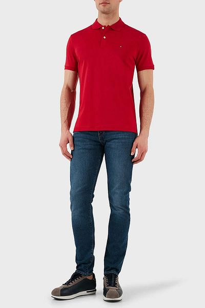 Tommy Hilfiger 100% Cotton Regular Fit Buttoned Polo Neck t Shirt Men Polo Neck t Shirt Mw0Mw39994