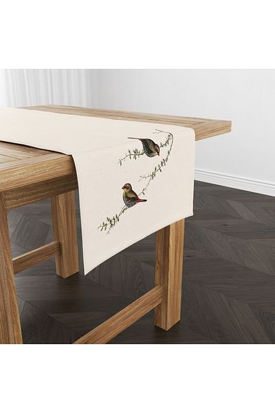 Filamente Digital Printed Runner - Bird Pattern - 140X40 cm