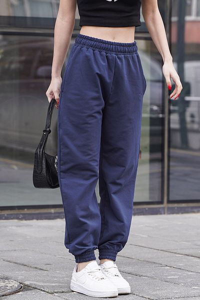 Madmext Marineblaue Basic-Jogginghose mit bequemer Passform MG1635