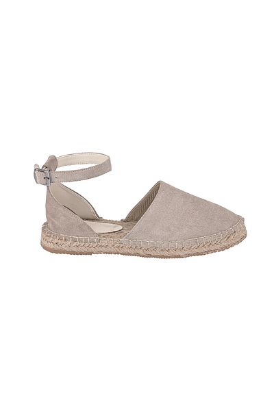 Moosefield Genuine Leather Women's Ankle Strap Beige Espadrille