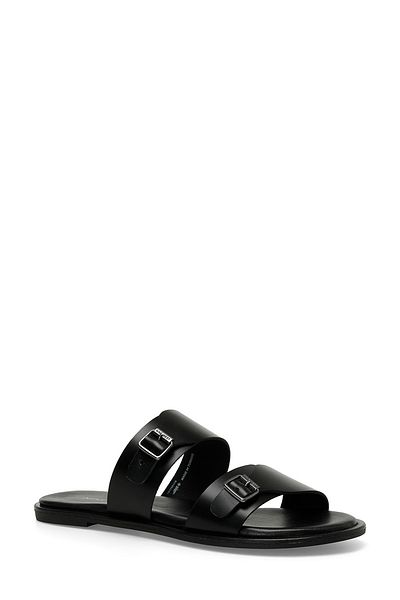 Nine West Cıcorta 4fx czarne damskie płaskie kapcie