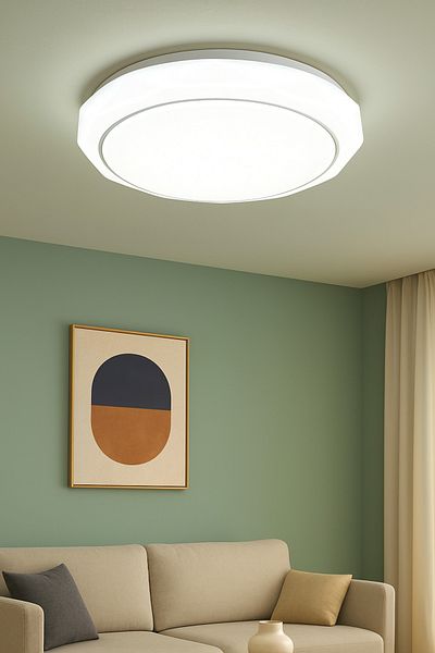 Lambadar Carnac West Model Special Design 26 cm Medium Size Modern White Light Led Plafonier Chandelier