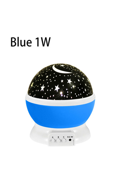 Choice 1W Blue Star Projector Night Light Lamp Fun Gifts for Girls and Boys Rotating Star Sky Moon LED Ligh