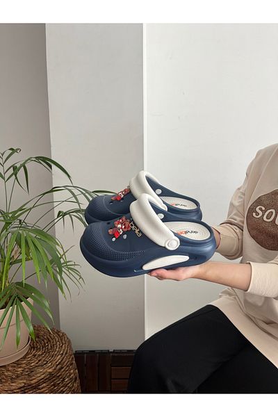 Behtah Kundura Παντόφλες με κλειστή μπροστινή ψηλή σόλα Garden Doctor Nurse Casual Slippers (Επιλέξτε ένα νούμερο μεγαλύτερο!)